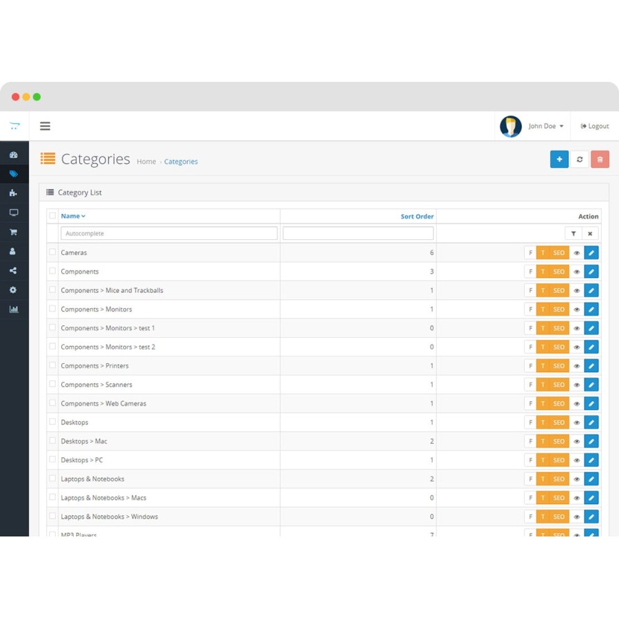 Модуль Admin Quick Edit PRO для OpenCart