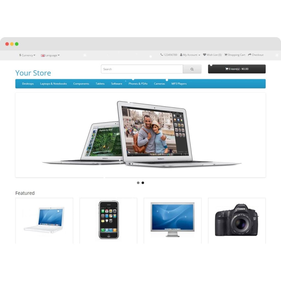 Снег для сайта OpenCart