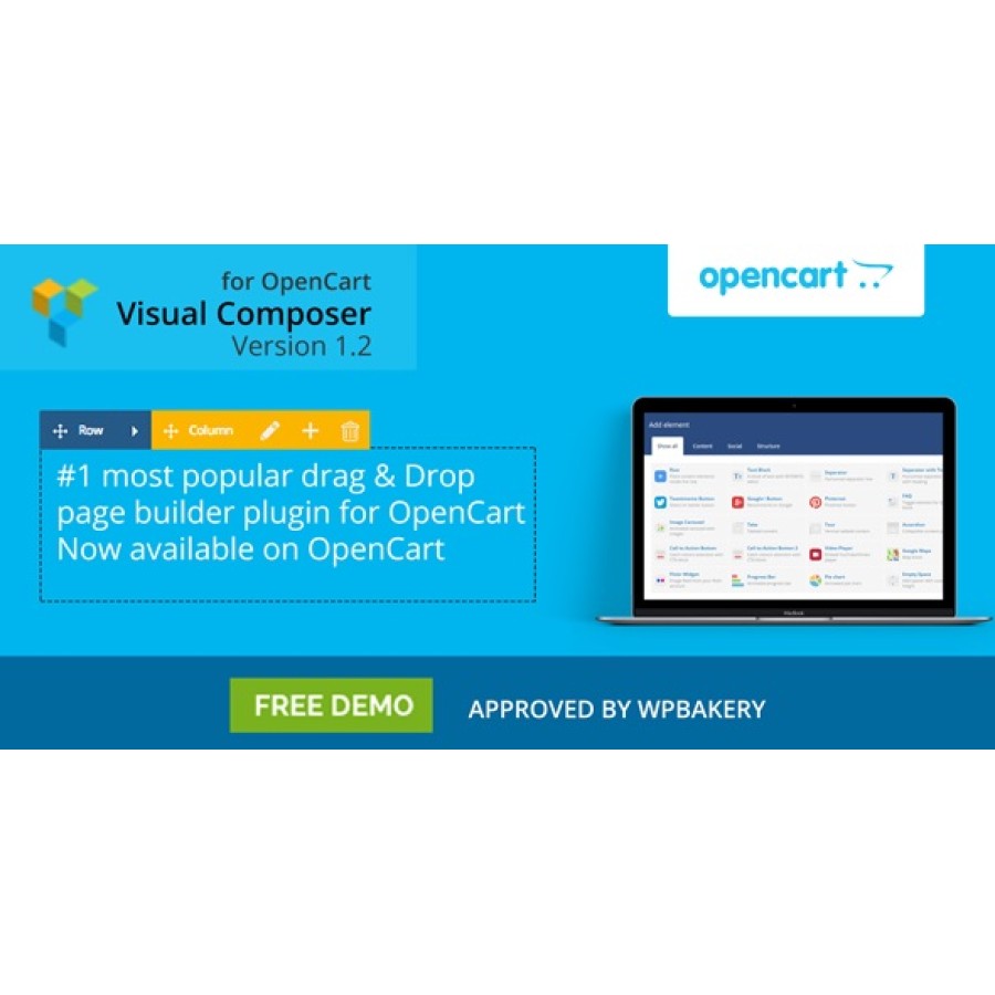 Visual Composer for OpenCart : Drag & Drop Page Builder