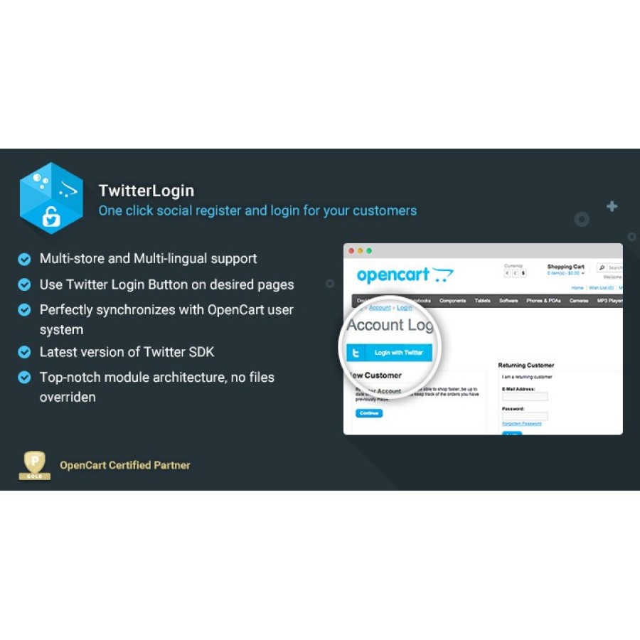 TwitterLogin – Powerful Plug-and-Play Login Button