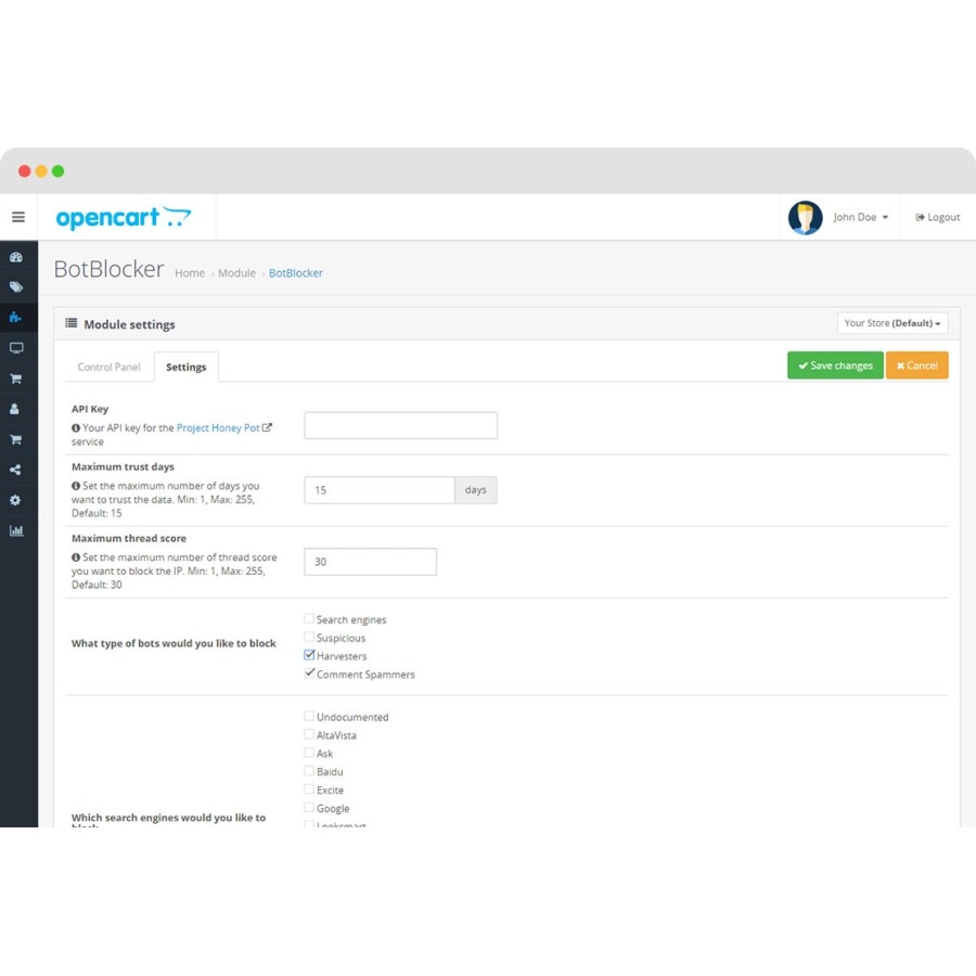 BotBlocker OpenCart