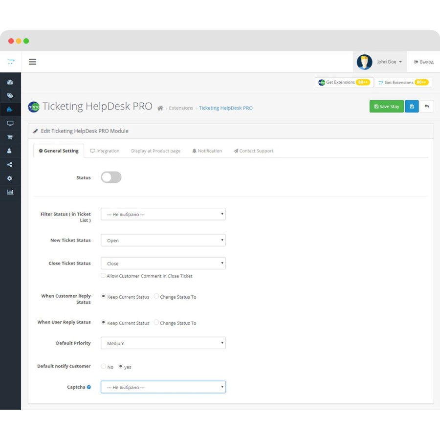 Ticketing HelpDesk PRO – система поддержки клиентов для OpenCart